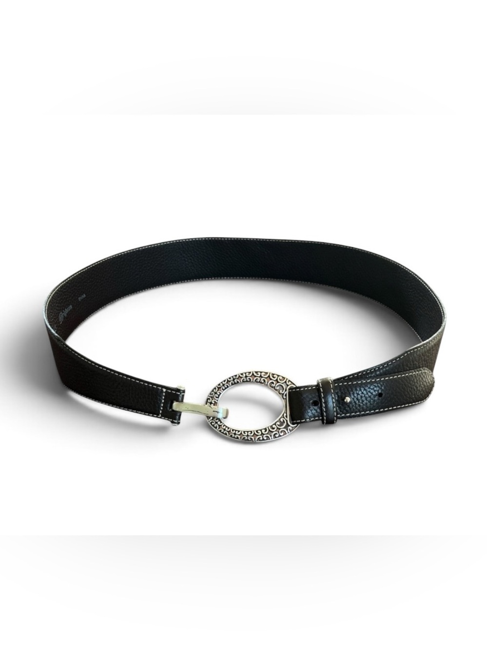 Women’s Brighton Leather Belt with Hoop Buckle